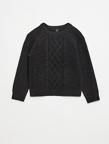 Pull col rond chaud uni