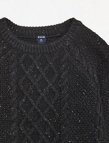 Pull col rond chaud uni