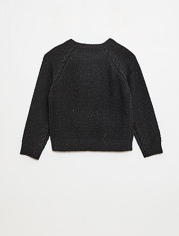 Pull col rond chaud uni