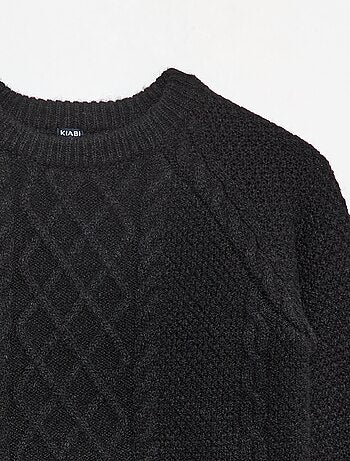 Pull col rond chaud uni