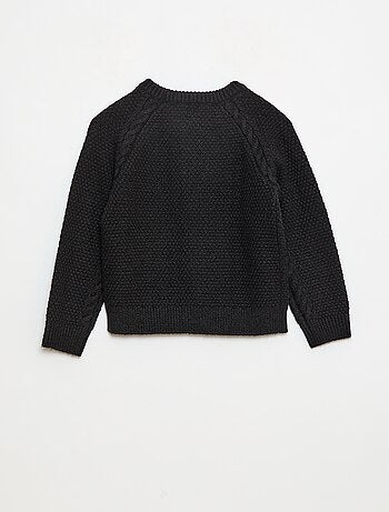 Pull col rond chaud uni