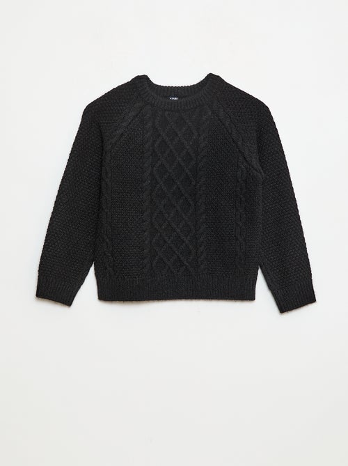 Pull col rond chaud uni - Kiabi