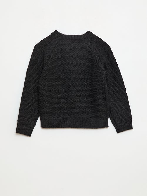 Pull col rond chaud uni - Kiabi