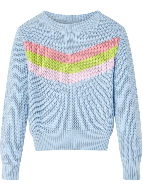 Pull col rond coton 100% à chevrons - vidaxl - Kiabi Pull col rond coton 100% à chevrons - vidaxl - Kiabi