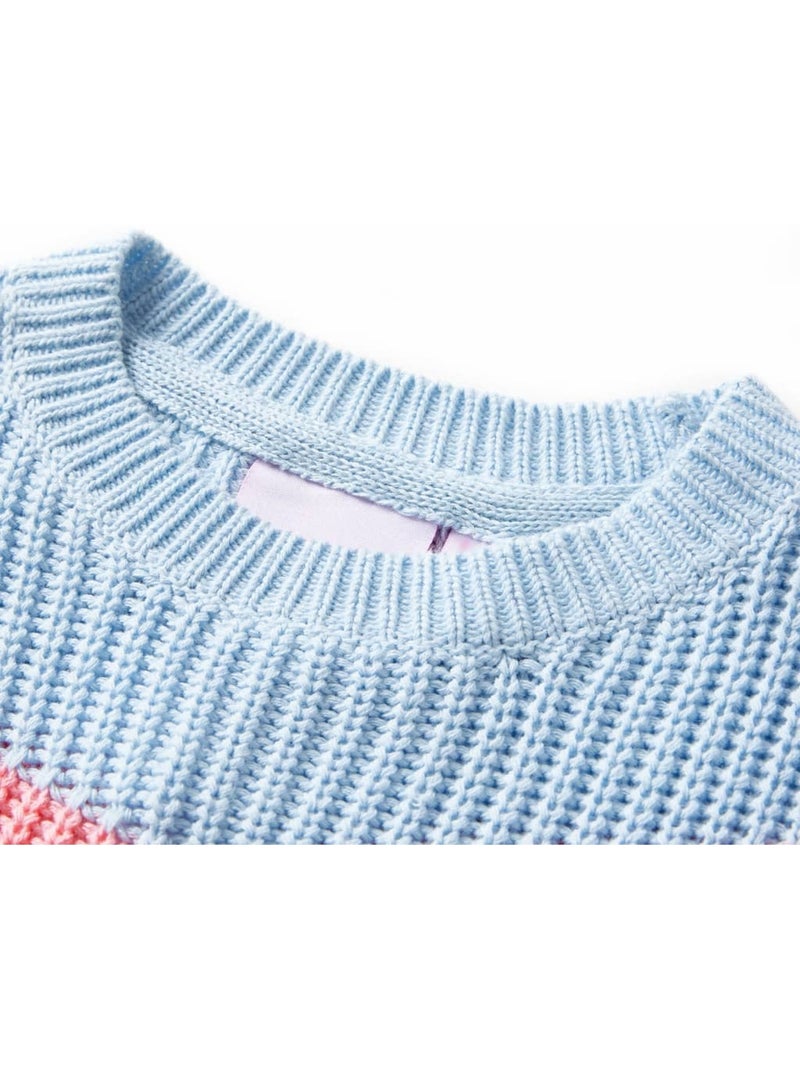 Pull col rond coton 100% à chevrons - vidaxl Multicolore - Kiabi