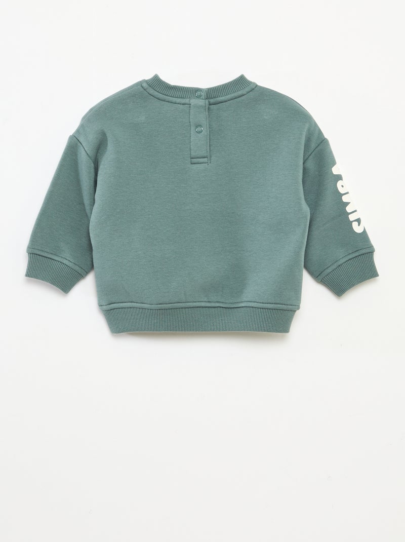 Pull col rond 'Disney' 'Roi lion' uni Vert - Kiabi