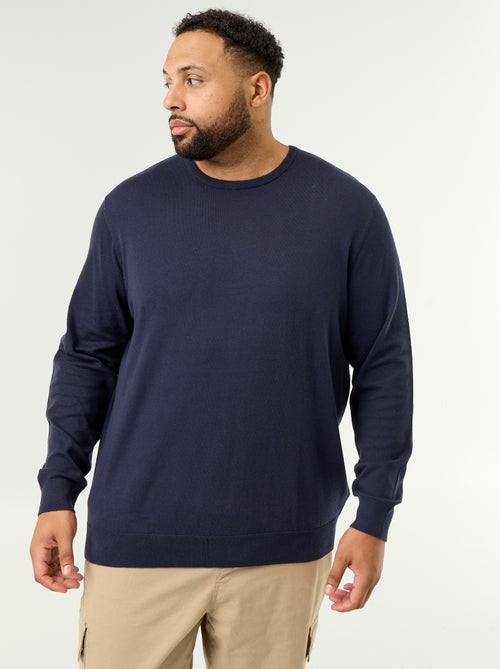 Pull col rond en fine jauge - Kiabi Pull col rond en fine jauge - Kiabi