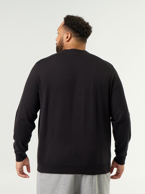 Pull col rond en fine jauge - Kiabi