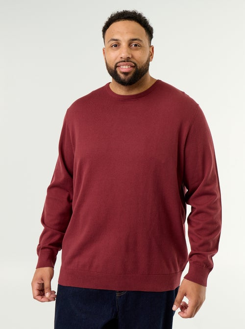 Pull col rond en fine jauge - Kiabi