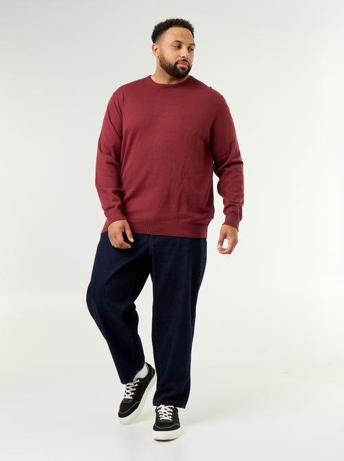 Pull col rond en fine jauge - Kiabi