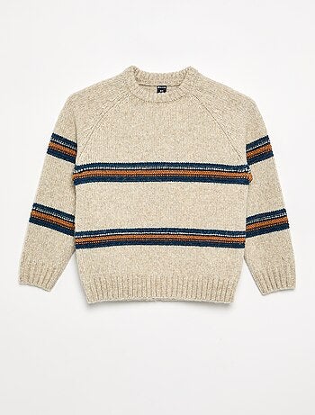 Pull col rond en maille
