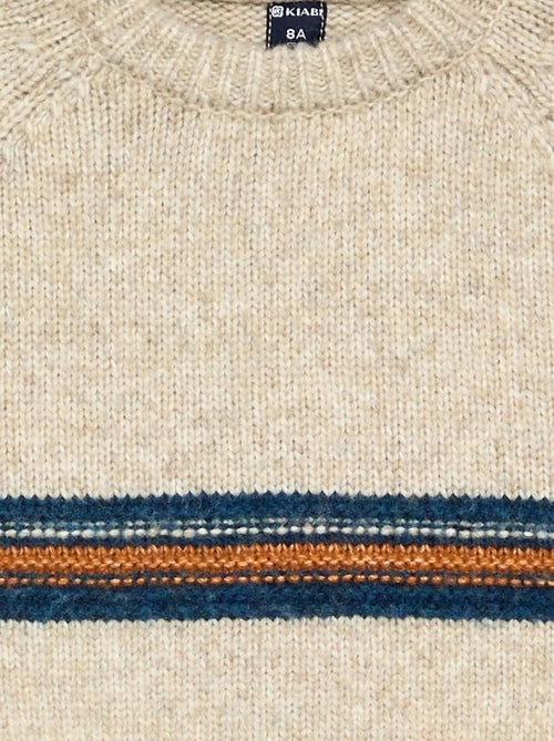 Pull col rond en maille - Kiabi