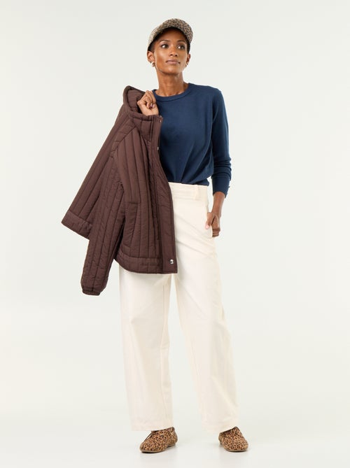 Pull col rond en maille fine jauge - Kiabi Pull col rond en maille fine jauge - Kiabi