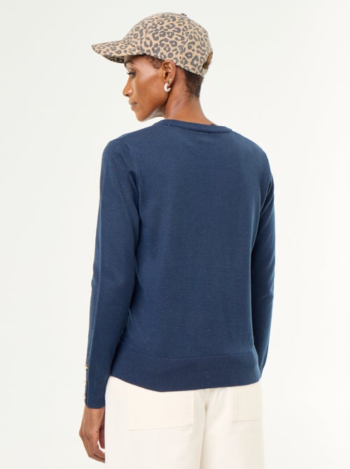 Pull col rond en maille fine jauge - Kiabi Pull col rond en maille fine jauge - Kiabi