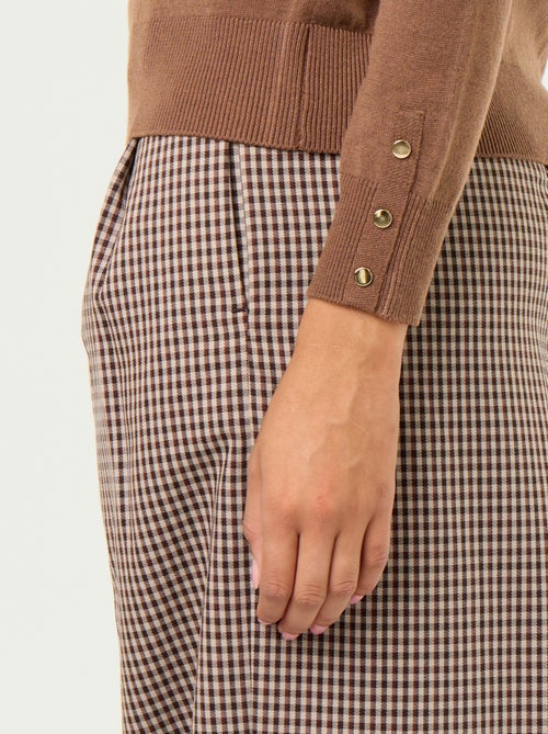 Pull col rond en maille fine jauge - Kiabi
