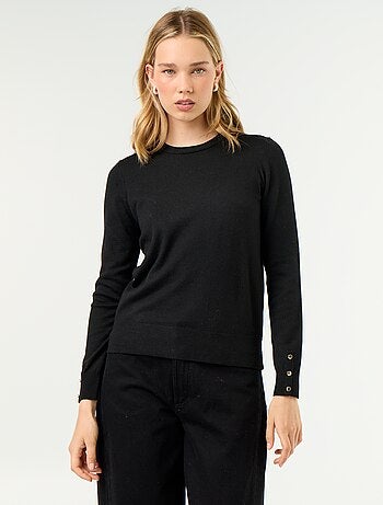Pull col rond en maille fine jauge