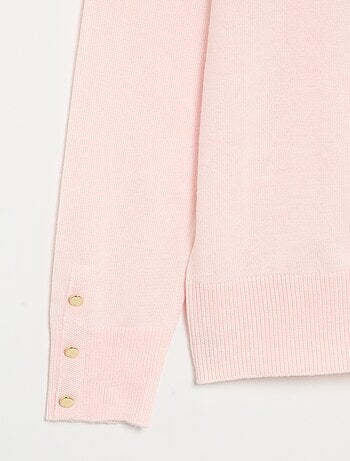 Pull col rond en maille fine jauge