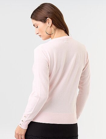 Pull col rond en maille fine jauge