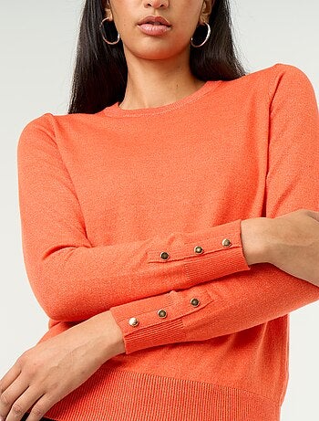 Pull col rond en maille fine jauge