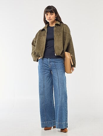 Pull col rond en rib uni