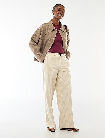 Pull col rond en rib uni