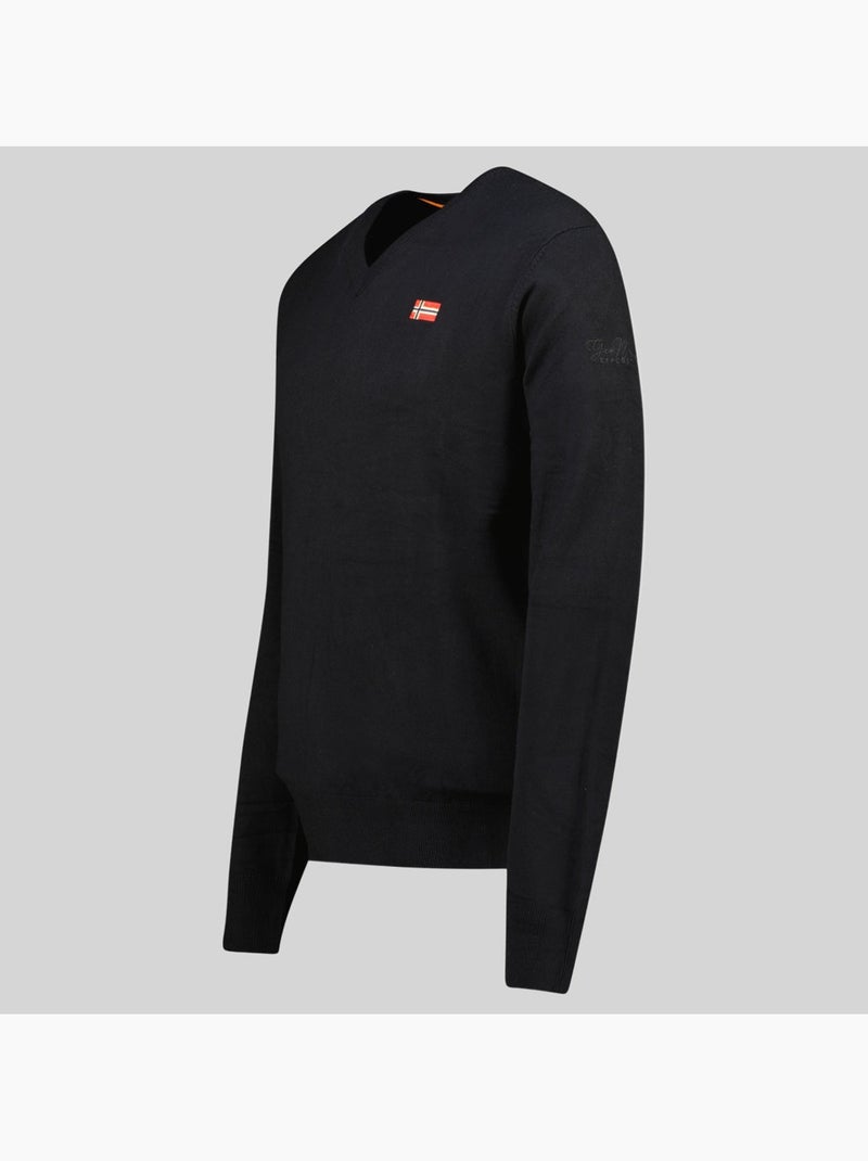 Pull col rond felin – geographical norway Noir - Kiabi