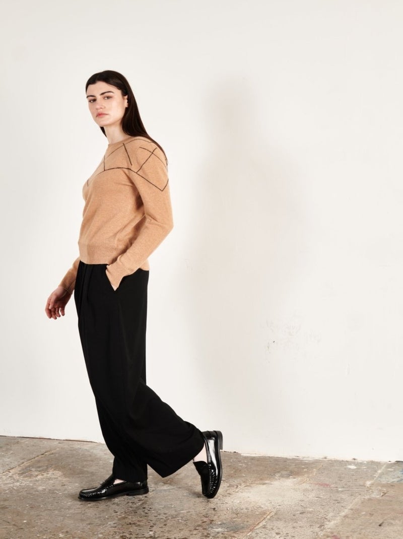 Pull col rond femme 100% cachemire - HANA 4 Camel - Kiabi