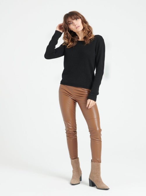 Pull col rond femme 100% cachemire - LILLY 1 - Kiabi