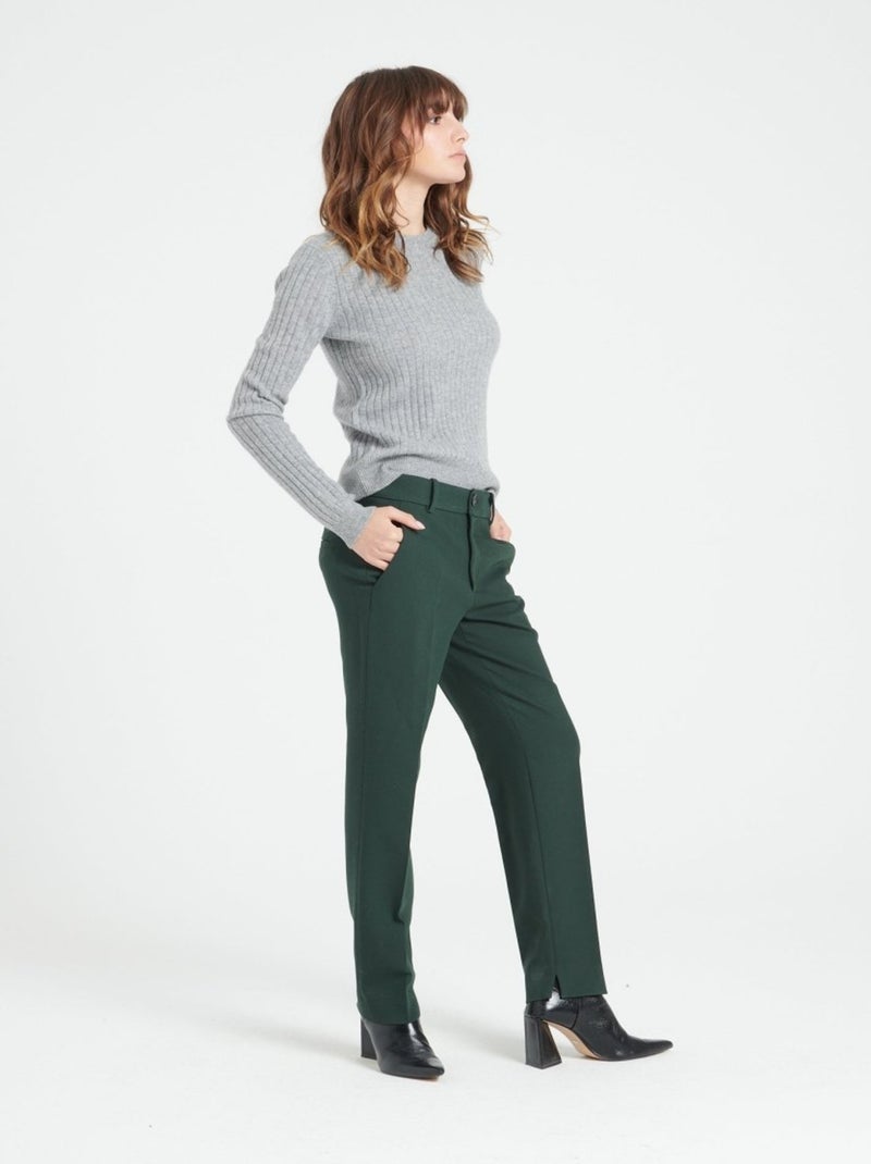 Pull col rond femme 100% cachemire - LILLY 16 Gris clair - Kiabi