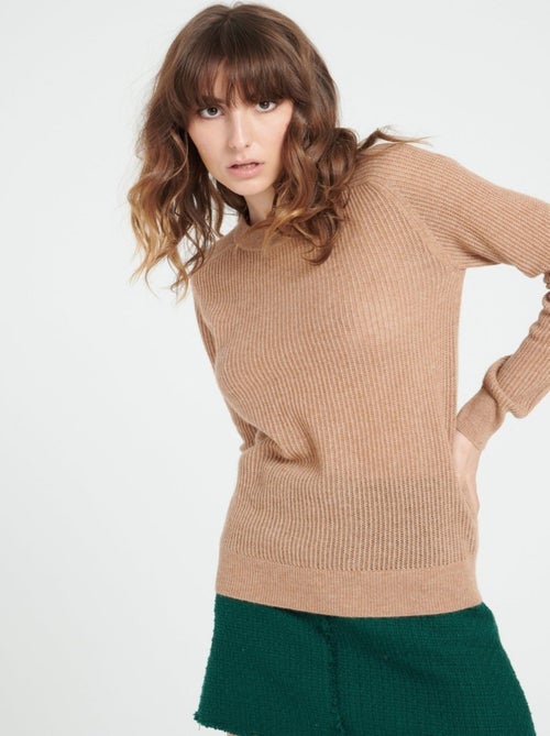 Pull col rond femme 100% cachemire - LILLY 23 - Kiabi