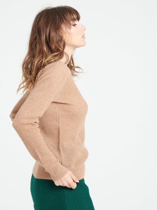 Pull col rond femme 100% cachemire - LILLY 23 - Kiabi