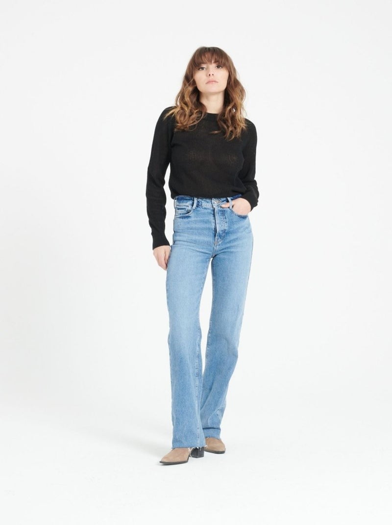 Pull col rond femme 100% cachemire - LILLY 23 Noir - Kiabi