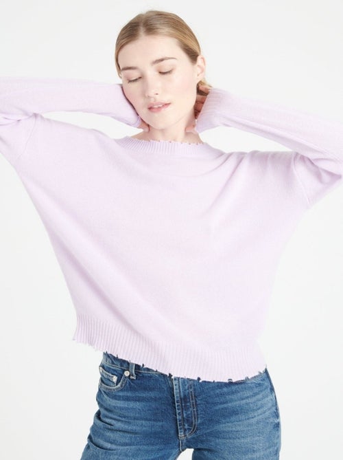 Pull col rond femme 100% cachemire - MIA 17 - Kiabi