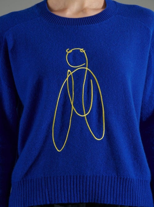 Pull col rond femme 100% cachemire - NAMI 9 - Kiabi