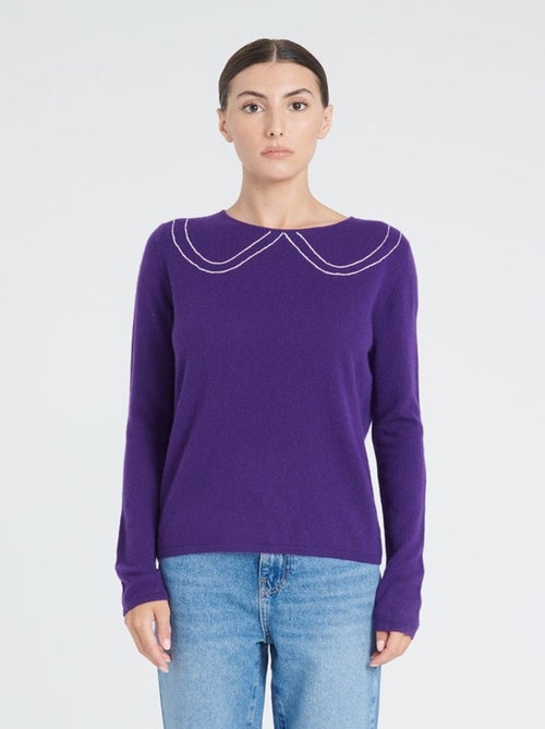 Pull col rond femme 100% cachemire - ZAYA 11 - Kiabi
