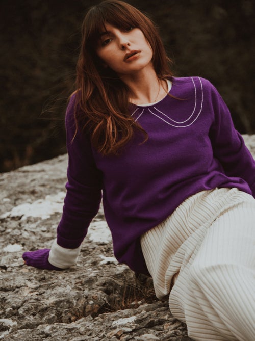 Pull col rond femme 100% cachemire - ZAYA 11 - Kiabi