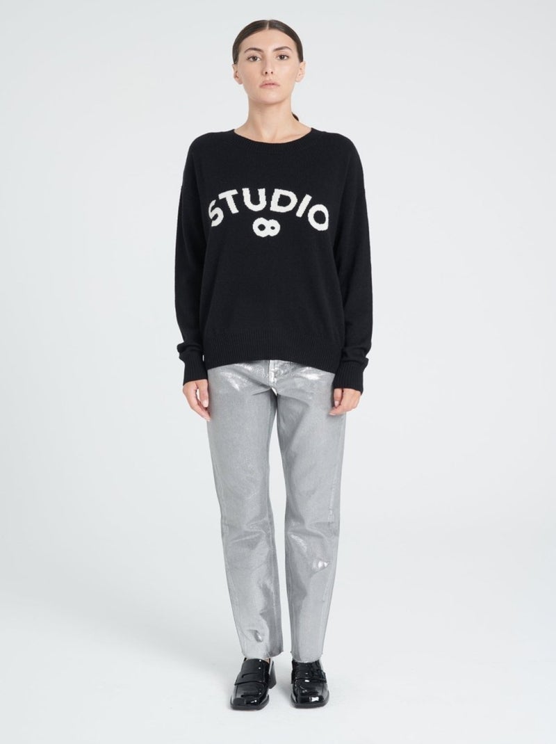 Pull col rond femme 100% cachemire - ZAYA 4 Noir - Kiabi