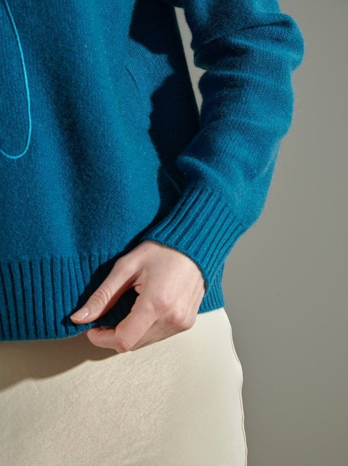 Pull col rond femme 100% cachemire 4 fils - NAMI 21 - Kiabi