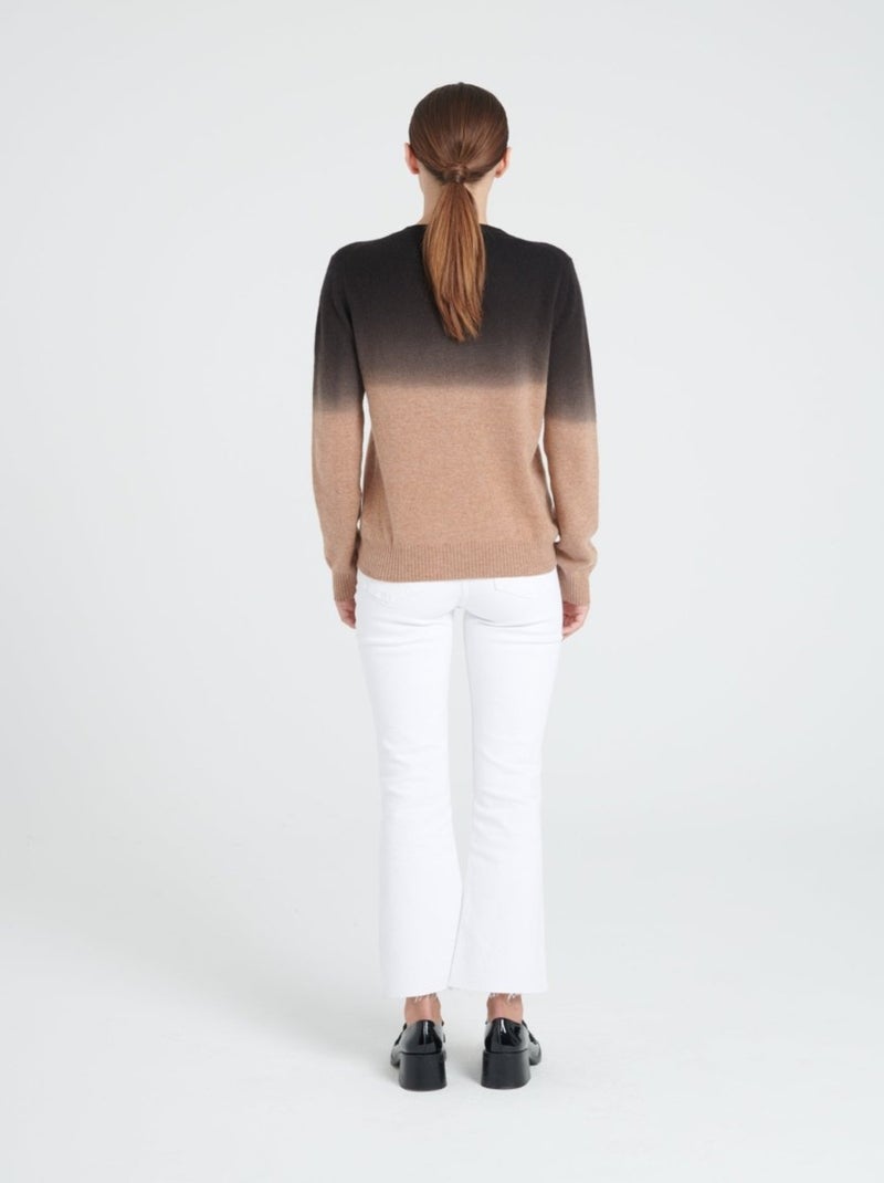Pull col rond femme 100% cachemire camel tie & dye - ZAYA 9 Camel - Kiabi