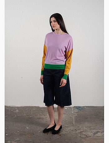 Pull col rond femme 100% cachemire & laine ultrafin - KELLY 9