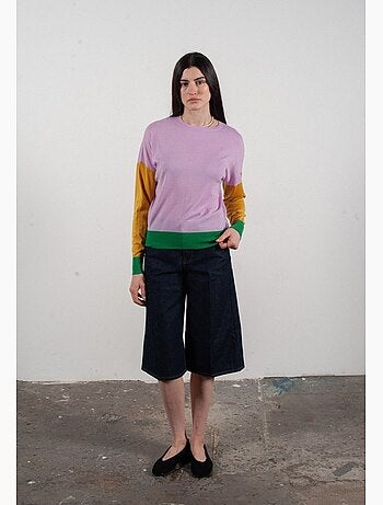 Pull col rond femme 100% cachemire & laine ultrafin - KELLY 9