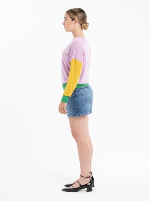 Pull col rond femme 100% cachemire & laine ultrafin - KELLY 9 - Kiabi