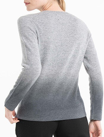 Pull col rond femme 100% cachemire tie & dye - MIA 8B