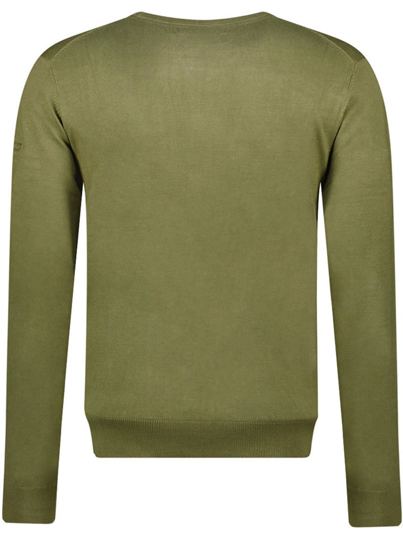 Pull col rond ferasmeak – canadian peak Vert olive - Kiabi
