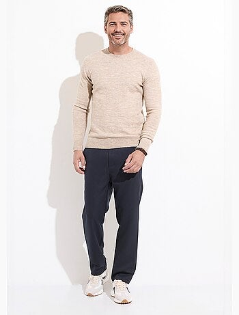 Pull col rond fine jauge, coupe ajustée - AFIBEL