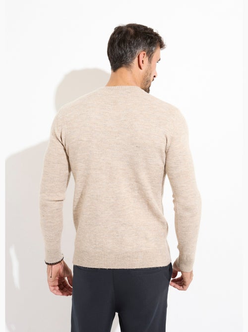 Pull col rond fine jauge, coupe ajustée - AFIBEL - Kiabi