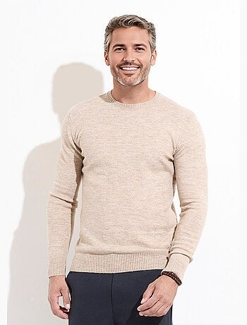 Pull col rond fine jauge, coupe ajustée