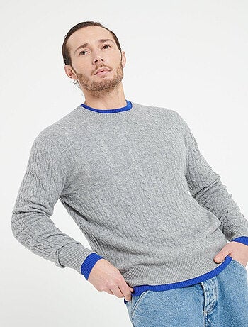 Pull col rond homme 100% cachemire - ZACH 5