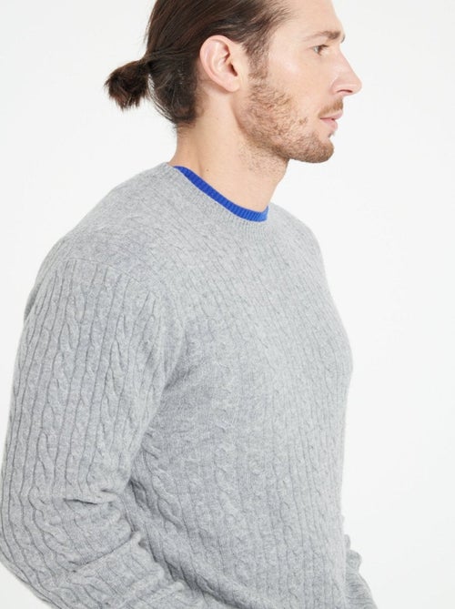 Pull col rond homme 100% cachemire - ZACH 5 - Kiabi
