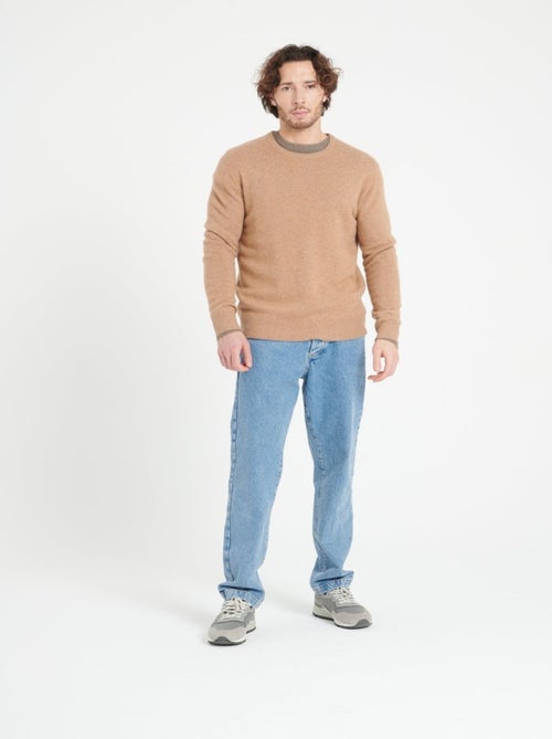 Pull col rond homme 100% cachemire 4 fils - LUKE 14 - Kiabi
